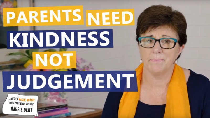 title slide for kindness not judgement maggie moment video